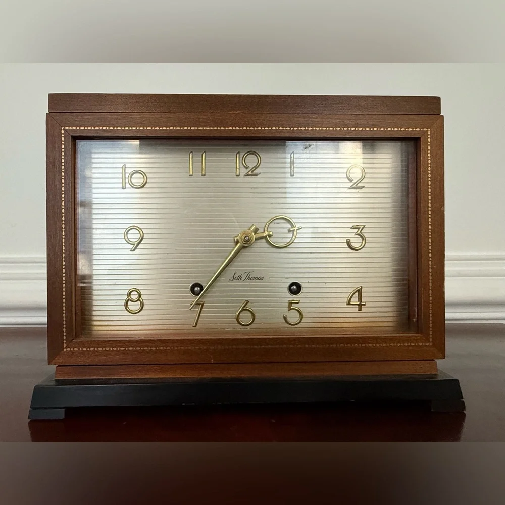 Seth Thomas Rare Mid-Century Modern Chiming Mechanical Striking Clock Works